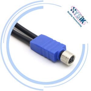 Cables moldeados en Y macho hembra M8 de longitud <span class=keywords><strong>Loga</strong></span> personalizada con cables de conector circular de plástico para cable de montaje - Product Image 2