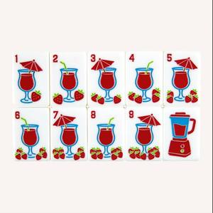 Zixun Luxury Artisan Collection American Mahjong Set Premium Polished Acrylic Tiles Folding Metal Legs Tiki Mask Tropical - Product Image 3