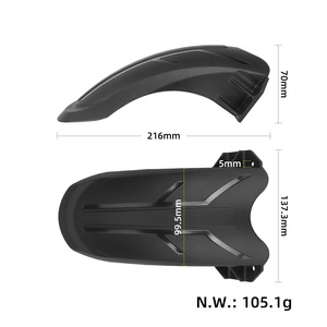 KuKirin G2 Max Front Rear Fender <b>Kit</b> Mudguard Splash Cover Set for <b>Electric</b> Scooter Replacement Parts - Product Image 2