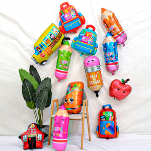 Nuevos Globos de Aluminio de 18 Pulgadas con Diseño de Autobús Escolar y Arcoíris para la Temporada de Regreso a Clases, Fiestas de Graduación y Decoración de Ambiente Escolar - Product Image 2