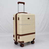 Nouveau luxe ABS PC femmes Trolley valise ensemble main transporter Business Style fermeture éclair ouverture antivol caractéristiques roulette pour les vacances