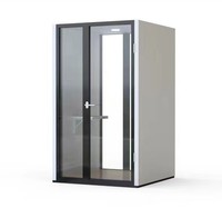 Maison de cabine de conteneur mobile en forme de dosette portable de bureau facile à assembler