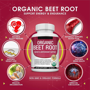 Capsules de Betterave Biologique Personnalisées – Antioxydant, Énergisant, Produits de Santé, NAD, Resvératrol pour Adultes, Complément Herbal - Product Image 3