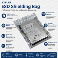 Sacs de protection électrostatique en métal de Shenzhen, sacs de protection statique Uline, emballage de protection contre les décharges électrostatiques, sacs antistatiques ESD