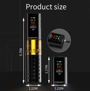 เครื่องสักไร้สายแบบปากกา ปรับระยะชักได้ 2.7-4.5 มม. ใช้แบตเตอรี่ลิเธียม สำหรับงานศิลปะบนร่างกายและสักถาวร - Product Image 3
