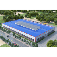 Bâtiment en métaux lourds personnalisé kits de grange à poteau préfabriqué entrepôt de ferme atelier de self-stockage soudage