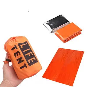 Oem 2 Person Simple Emergency Survival Shelter Tube Life Camping Top Roof Tent