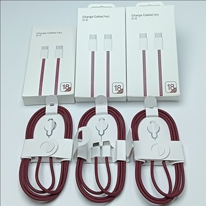 สายชาร์จเร็วแบบถักไนลอน 1M USB‑C ถึง USB‑C PD สำหรับไอโฟน 15‑18,สายชาร์จซิงค์ข้อมูลประเภท‑C - Product Image 6