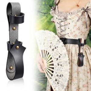 Funda de Almacenamiento para Ventilador YY PU Fashion, Soporte Retro para Ventilador Colgante, Funda Protectora para Ventilador Portátil, para Festivales, Baile y Uso Diario - Product Image 2