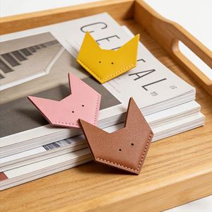 Vintage PU Leather Promotional <b>Bookmarks</b> Adorable Fox <b>Bookmarks</b> Reader Page Markers Protection - Product Image 2