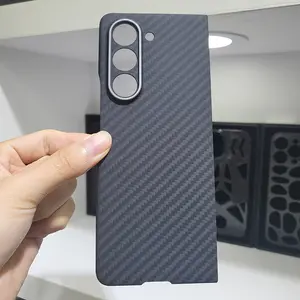 2023 Carbon Fiber Hard Shockproof Protective Back Cover For Samsung Galaxy Z Fold 5 Z Fold 4 Folding Screen Phone Case