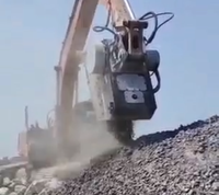 Bucket Penghancur Multifungsi MONDE |   Bucket Jaw Crusher Excavator 15t/jam untuk Pekerjaan Konstruksi Batu Beton