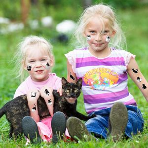 Black &amp; White Cat Waterproof Vinyl Stickers, Cute Cartoon Decals for Scrapbooks, Water Bottles, Party Favors, <strong>Windows</strong> &amp; Luggage - Product Image 1
