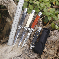 Couteau pliant tactique de survie et de camping Mafia en acier inoxydable haute dureté avec emballage personnalisé en nylon OEM