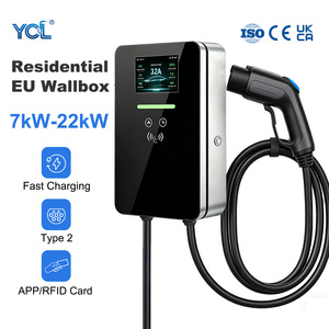 <span class=keywords><strong>Borne</strong></span> de recharge murale intelligente RFID Type 2 7kW 11kW 22kW pour véhicules électriques avec contrôle d'accès - Product Image 1