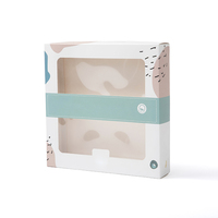 Emballage pour vêtements de bébé, sous-vêtements, petite boîte en papier personnalisée bon marché, boîte cadeau en papier avec couvercle transparent, boîtes d'emballage en carton