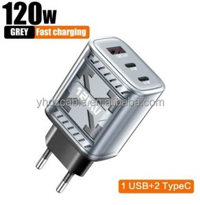 120w Power Display 3-Port Fast Charger <b>USB</b> <b>C</b> <b>Adapter</b> Wall Charger Type <b>C</b> Fast Charging for iPhone 16 15 - Product Image 5