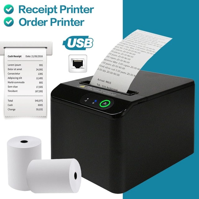 Xp-t80q Receipt Printer 80mm With Auto Cutter Pos Printer for Restaurant Printer Supplier Factory Direct Offer