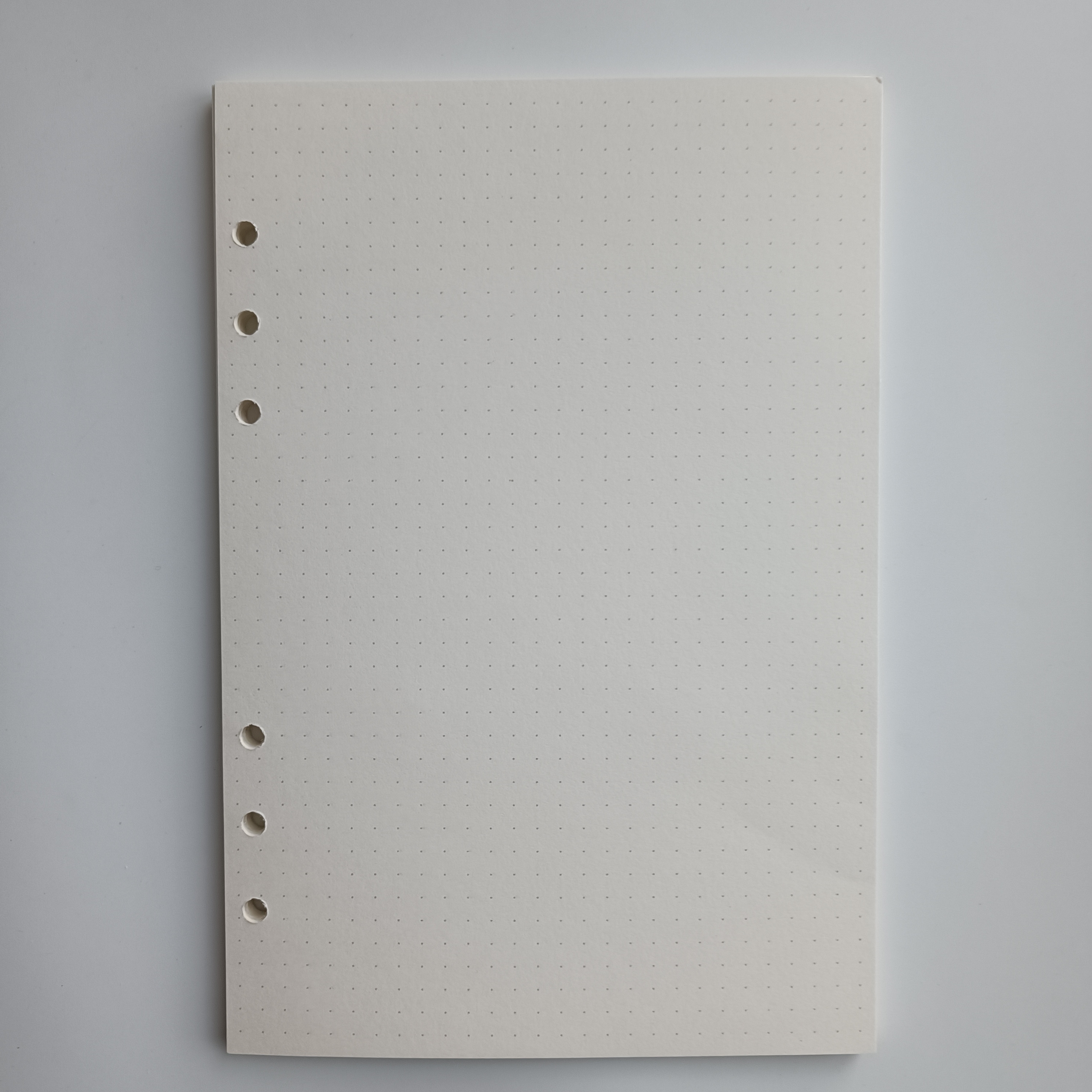 60 vellen A5 Beige Blank Vullingen Papier, A5 Planner Inserts 6 Ring
