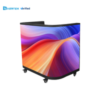 Cabina de DJ de configuración rápida portátil para interiores personalizada P2.5 OEM, pantalla Led para escenario, evento, pantalla Digital creativa