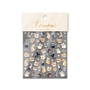 Qianya 2023, venta al por mayor, bonito gato de dibujos animados, zorro, estrella, conejo, diseño Tomoni 5D, pegatina para uñas, decoración artística, Material plástico - Product Image 6