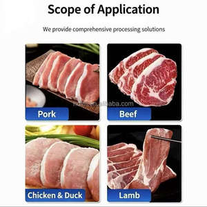 Máquina cortadora de carne fresca totalmente automática con cuchilla de acero inoxidable y grosor ajustable para cerdo, cordero, ternera, pechuga de pollo - Product Image 4
