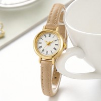 Montre à quartz pour femme Fenyi, style minimaliste vintage, bracelet fin en cuir, chiffres romains, vente en gros