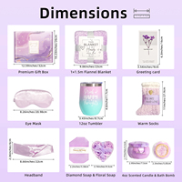 HBC Tendance Mode Classique pour Maman, Sœur, Épouse, Grand-mère, Petite amie : Coffret Spa Relaxant Violet pour Soins Personnels et Bien-être, Idéal pour la Guérison, la Fête des Mères et les Anniversaires