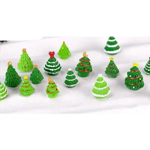 מערב מזכרת מתנת סט keychain יכול להוסיף לולאה חג המולד עצי צלמית resine
