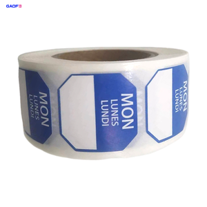 Abnehmbare, hitzeempfindliche, dreisprachige, beschichtete Etikettenaufkleber für den täglichen und wöchentlichen Gebrauch, bedruckbar, für Schreibwaren - Product Image 1