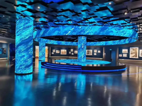 Solution unique, usine, écran LED créatif, panneau LED flexible, module LED souple, 320x160mm, RGB, écran LED créatif intérieur, HD