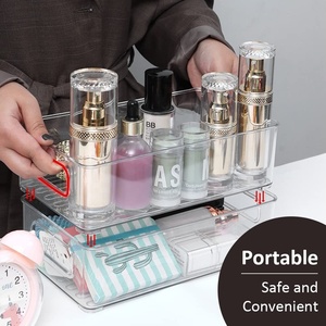 Organisateur de bureau, combinaison de paniers de rangement en acrylique de grande capacité, pour cosmétiques, artisanat, périphériques, pour le bureau, l'école, la maison - Product Image 6