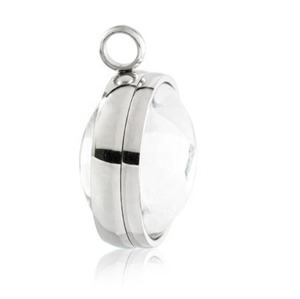 Yiwu-Tapa de tornillo de acero inoxidable Aceon, colgante de cristal con cúpula de cristal de recuerdo, joyería personalizable - Product Image 4