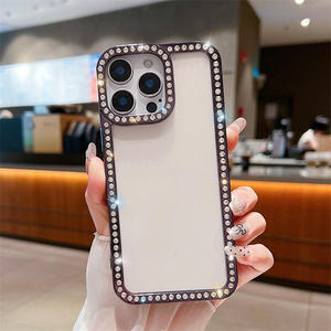 Nouveau diamant tout rond Protection coque de téléphone coque transparente en TPU pour Tecno Spark 30C/Go 1/Go 2024/20 Pro - Product Image 3