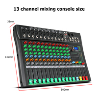 GAX-CT12 mélangeur audio 12 canaux de haute qualité SD/USB console de mixage audio karaoké mélangeur audio BT sans fil
