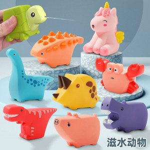 Hy đồ chơi xuyên biên giới tiktok bé Vinyl phun cao su mềm đặt trẻ em tắm cua bơi đồ chơi bán buôn - Product Image 5
