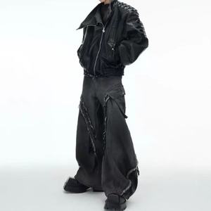 Jeans Vintage Desgastados, Fabricante Personalizado, Jeans de Alta Calidad 100% Algodón, Jeans Holgados para Hombre, Estilo Vintage Lavado, Jeans Holgados - Product Image 1