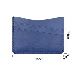 Cartera minimalista de piel curtida vegetal para hombre, tarjetero, cartera delgada para hombre - Product Image 6