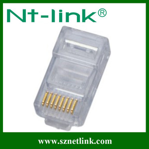 NT-LINK 3U-50U plaqué or moins cher 8P8C CAT5e UTP 100 Mo/s Ethernet Lan câble réseau <span class=keywords><strong>RJ45</strong></span> prise mâle connecteur catégorie <span class=keywords><strong>5e</strong></span> - Product Image 4