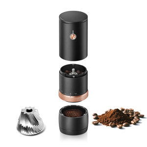 Cordless Portable Coffee Rechargeable Adjustable Aluminum Coffee Mill for Outdoor Use - Product Image 1