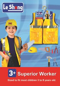 Born Toys Premium Pompier Police Doctor Costumes Age 3-7 Kids Dress-Up Role Play Set - Product Image 2