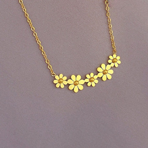 Gioielli Cross Border estate clavicola catena <span class=keywords><strong>margherita</strong></span> semplice e Versatile accessori collana di fiori per le donne - Product Image 4