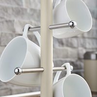 Accueil Essential Basic Kitchen Porte-6 tasses à café en acier inoxydable Porte-tasse Arbre