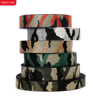 38mm Nylon Jacquard Ruban Or et Argent Fil Jacquard Ceinture 3.8cm Camouflage Sangle Sac Large Sangle Jacquard Web