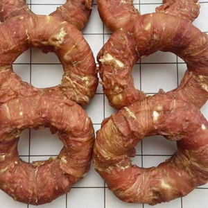 Vente en gros de collations pour animaux de compagnie Séchage des collations et des aliments pour chiens Canard séché <span class=keywords><strong>Anneau</strong></span> de meulage Meulage des dents dressage chien chiot Friandises oem - Product Image 4