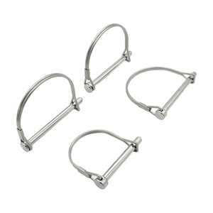 304 Stainless Steel D Type Lock <b>Pin</b> 10 Mm Head Cylindrical Head 13 Mm Height Grade A A2 Intensity General Use - Product Image 4