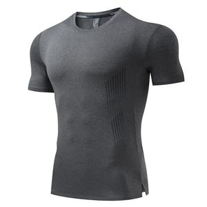Kaos Gym Seamless Custom Grosir, Panel Mesh Bernapas, Cepat Kering, Pakaian Olahraga Tim, OEM ODM, MOQ Kecil - Product Image 1