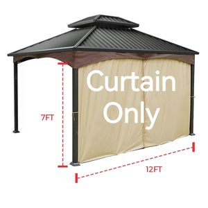 Gordijn Alleen Allen En Roth Tuinhuisje Gordijnen Waterdicht Tuinhuisje Gordijnen Hardtop Vervangende Panelen Met Rits Voor Buiten - Product Image 1