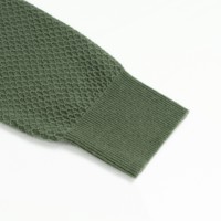 AiNear Vente en gros de logo personnalisé Design Oem & Odm Pull-over fin à manches longues et col rond vert vierge en pur cachemire pour hommes Pull-over tricoté
