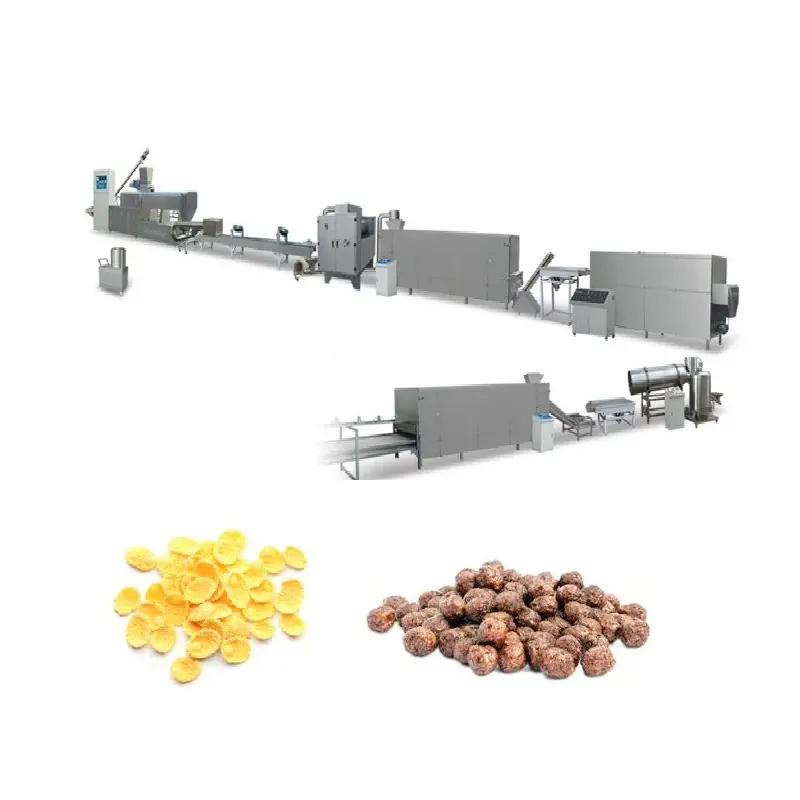 Halal ingredients sweet corn flakes and puffed chips production line Chinese machinery manufacturer and service supplier